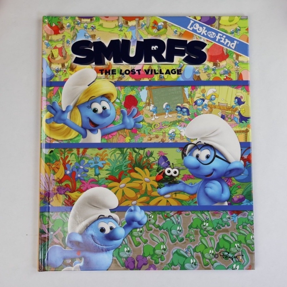 The Smurfs The Lost Village Look and Find Hardcover Activity Book‎ 2017 PI Kids
